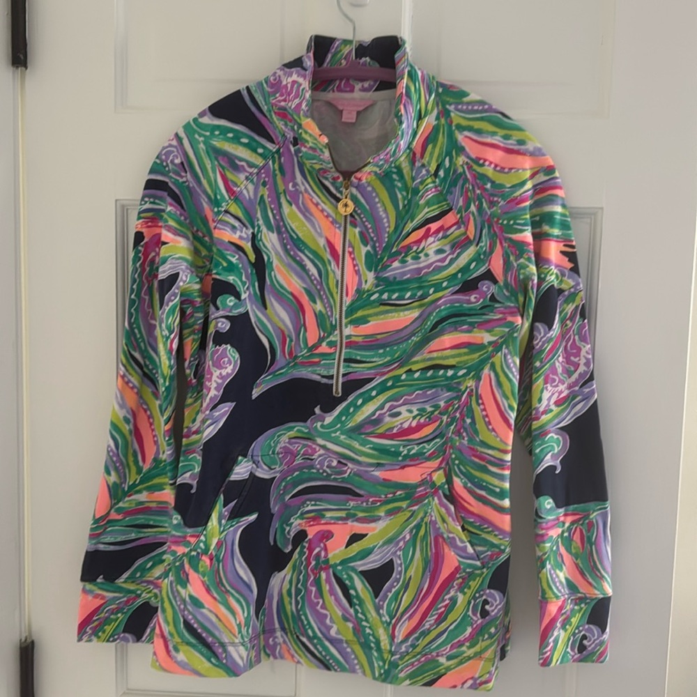 Navy and purple Lilly Pulitzer Skipper Top